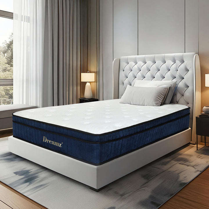 Dreamz Spring Mattress 7 Zone Bed Pocket Medium Firm Memory Foam