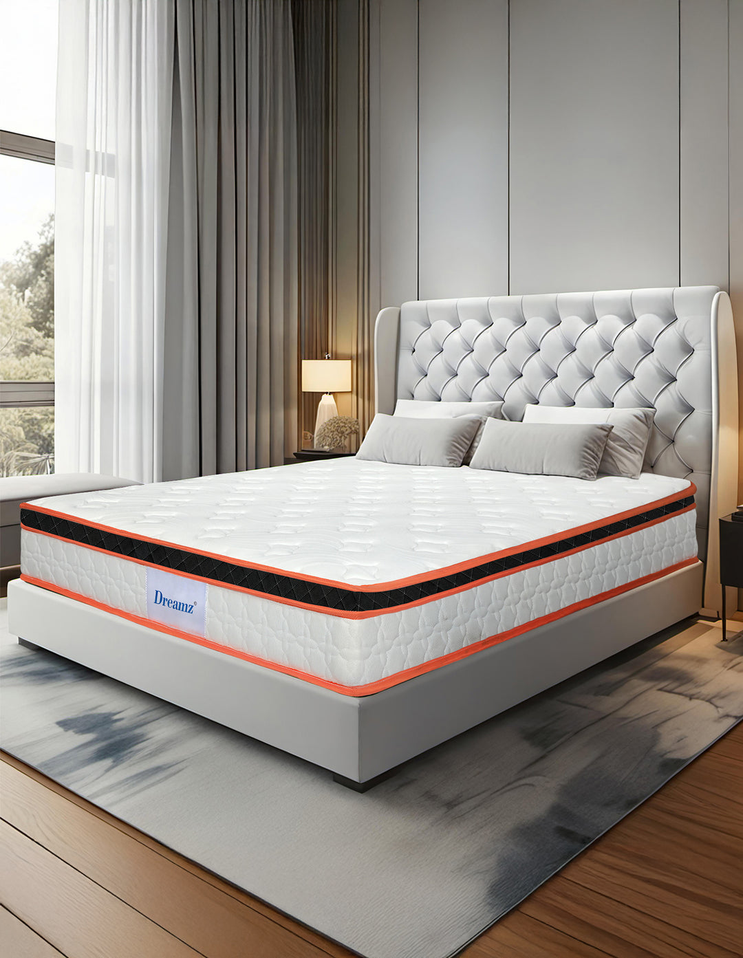 Dreamz Spring Mattress 7 Zone Bed Pocket Medium Firm Memory Foam