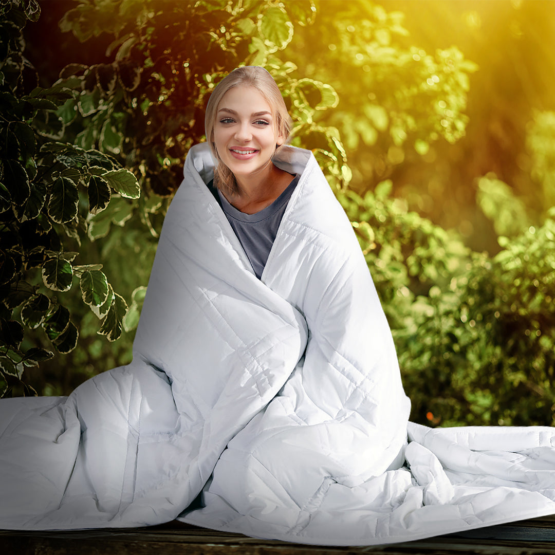 Weighted Blanket Cotton Heavy Gravity Adults Deep Relax Relief 11kg