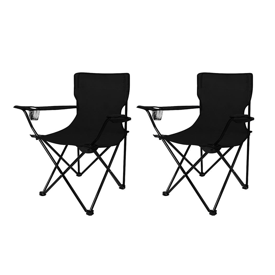 Levede Camping Chairs Folding Arm Portable - Levede