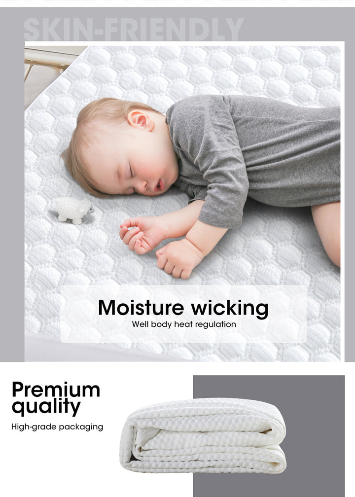 Baby sleeping on Polyester Mattress Protector