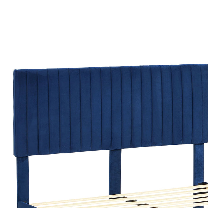 Bed Frame - Velvet Headboard