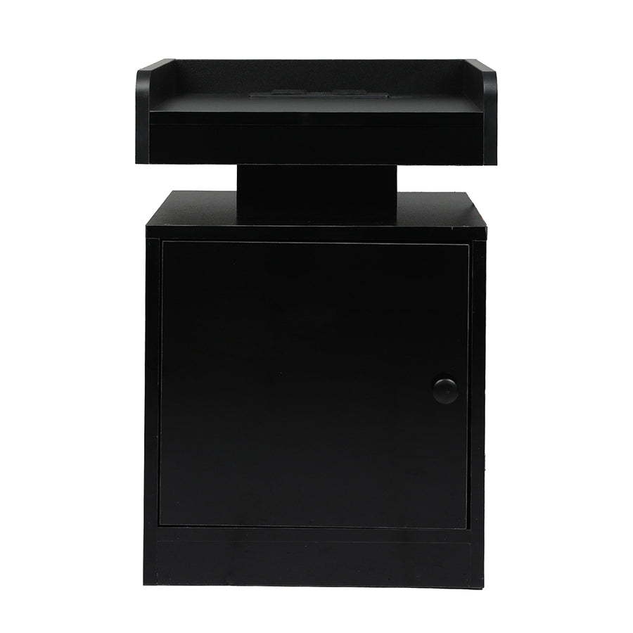 Bedside Table with Door Storage