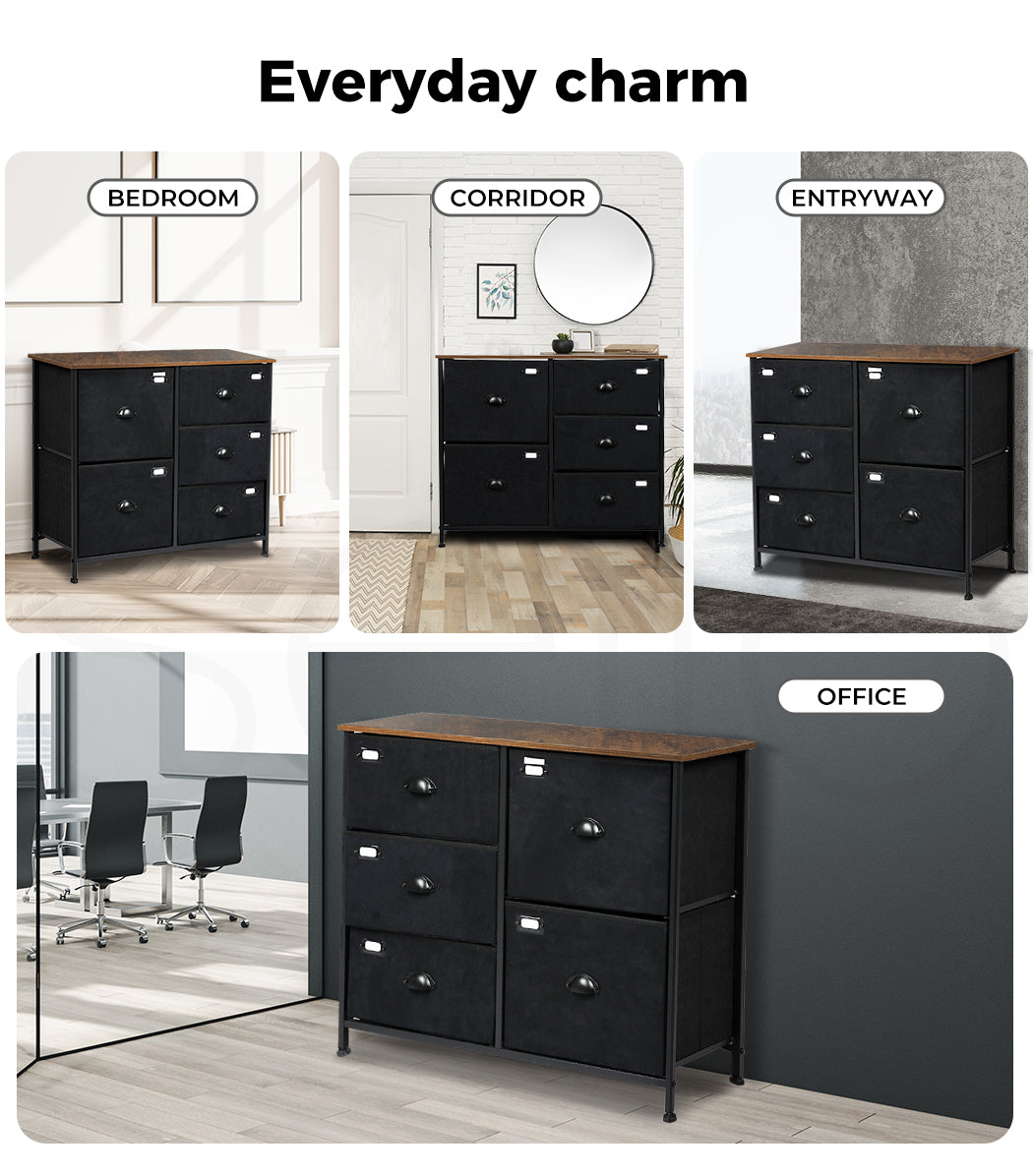 Levede Chest of 5 Drawers Storage Cabinet
