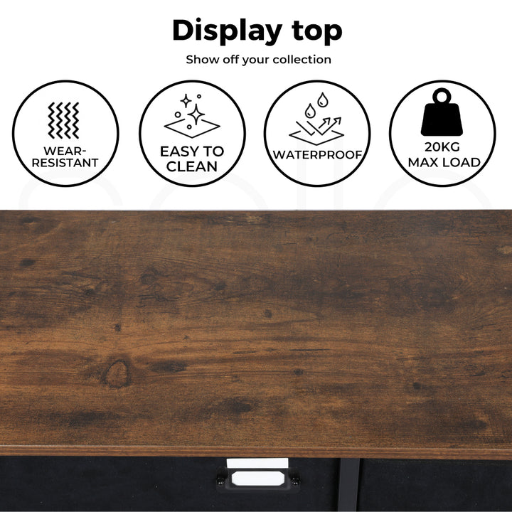 Black Chest of 5 Drawers Storage Cabinet 