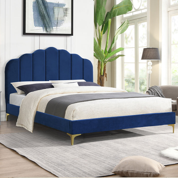 Blue Size Bed Frame 