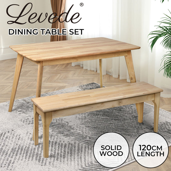 Levede Dining Sets 1XTable+1XBench Chair - Levede