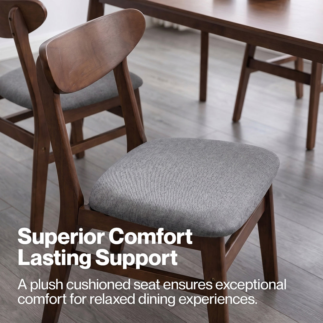 2xDining Chairs Kitchen Chair Brown 2Pack