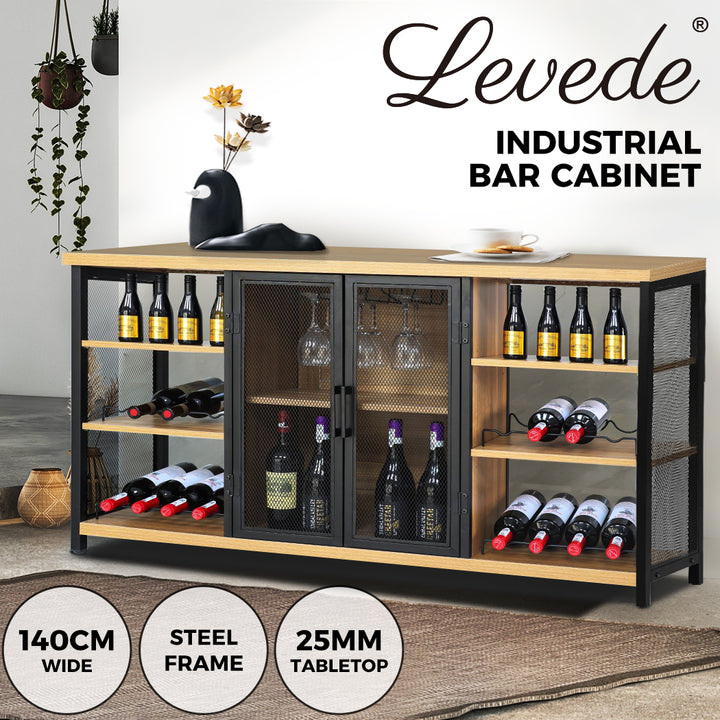 Levede Bar Cabinet Buffet Sideboard - Levede