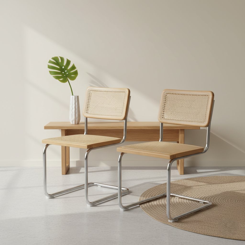 2x Rattan Chair Dining Chairs