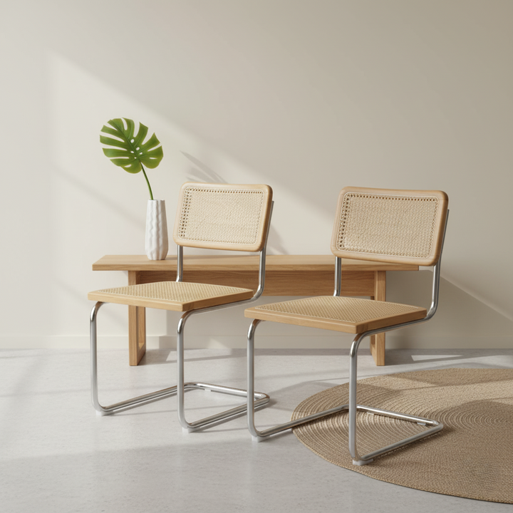 2x Rattan Chair Dining Chairs
