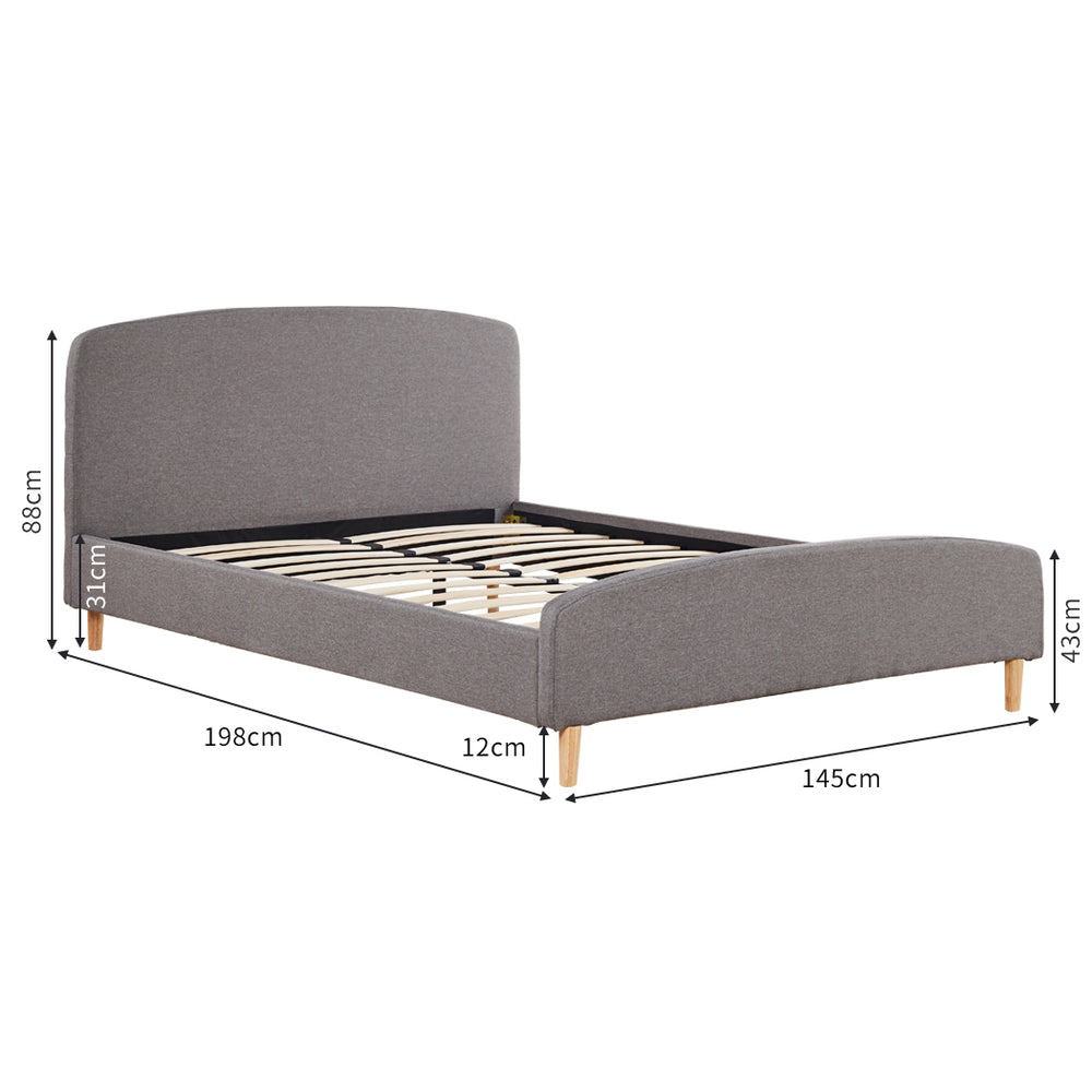 Double Bed Frame Wooden Platform.