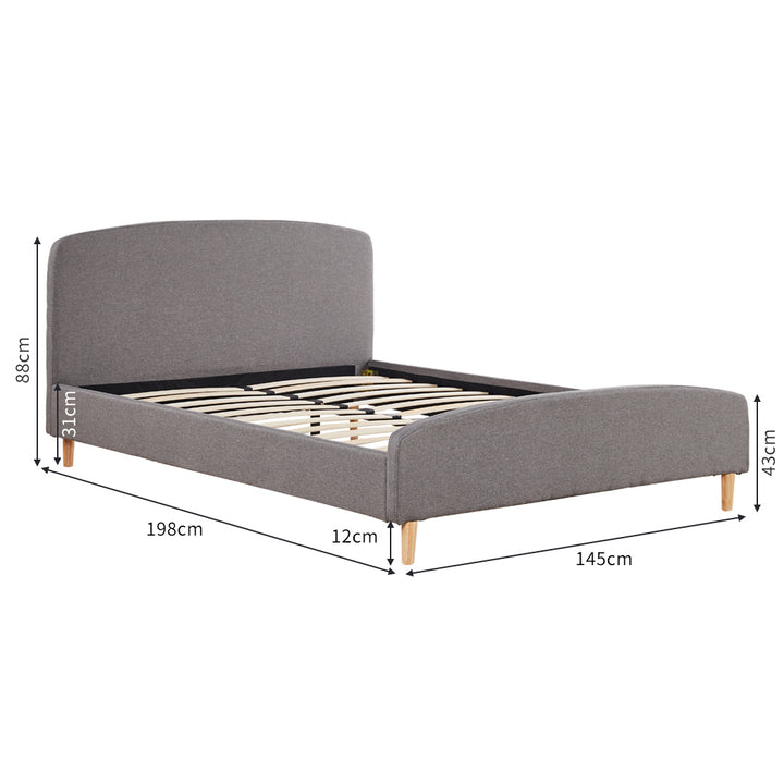 Double Bed Frame Wooden Platform.