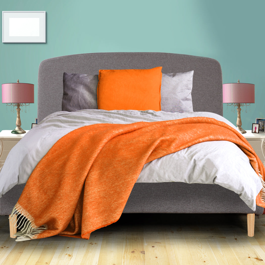 Double Bed Frame Wooden Platform.