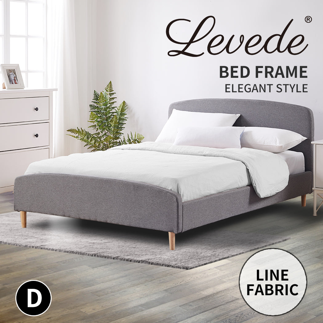 Double Bed Frame Wooden Platform.