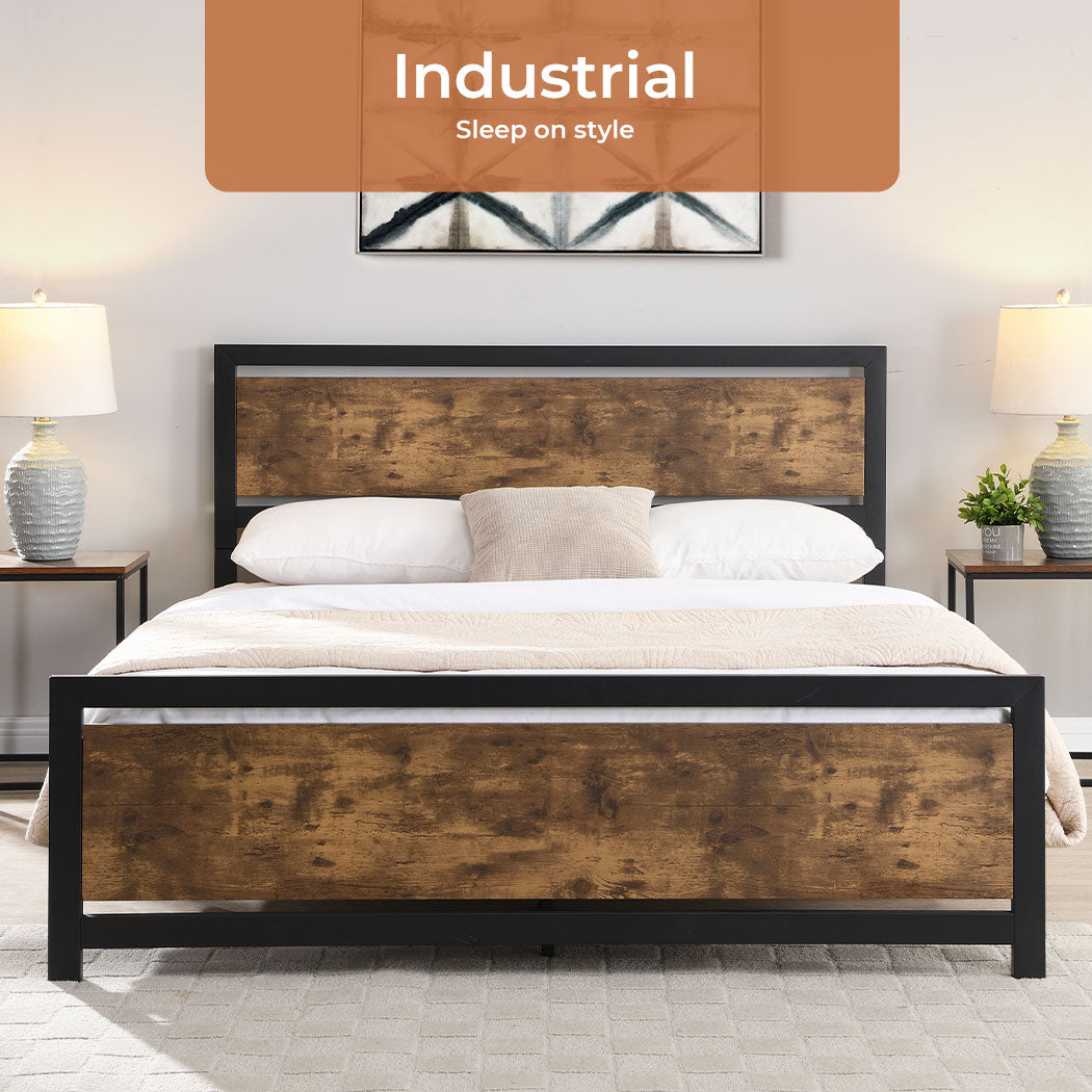 Levede Industrial Bed Frame 