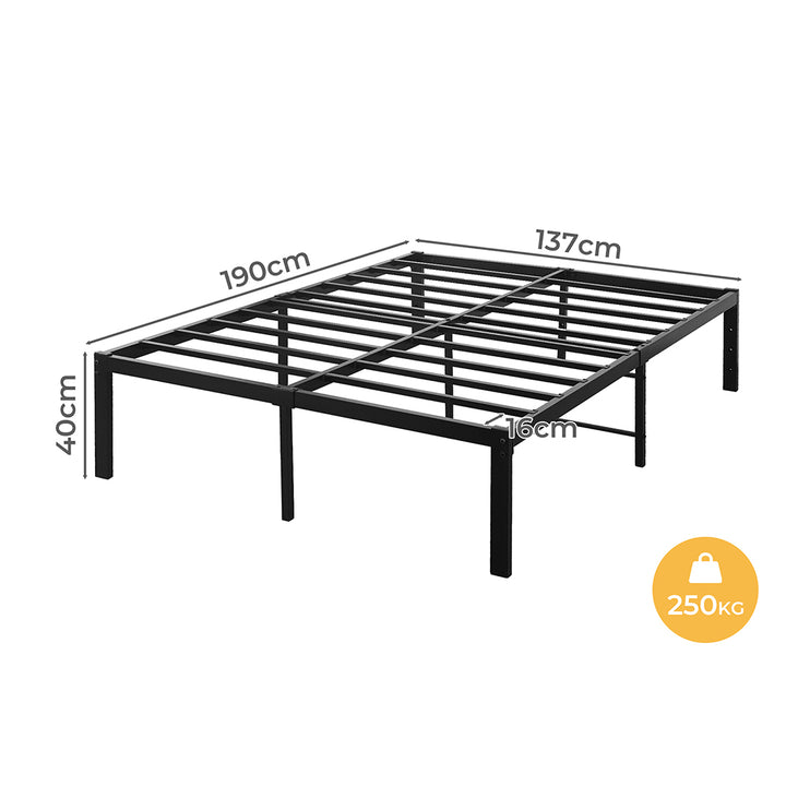 Double Metal Bed Frame – 40cm High Platform