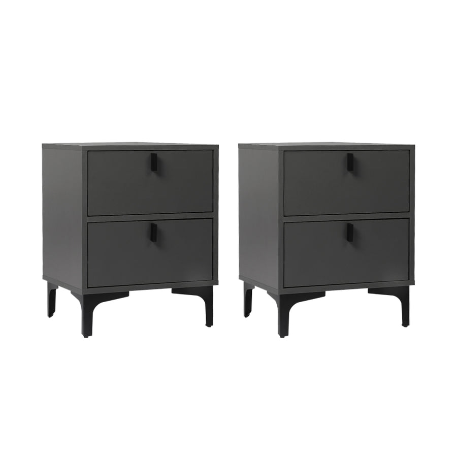 Drawer Storage Bedside Table – Set of 2