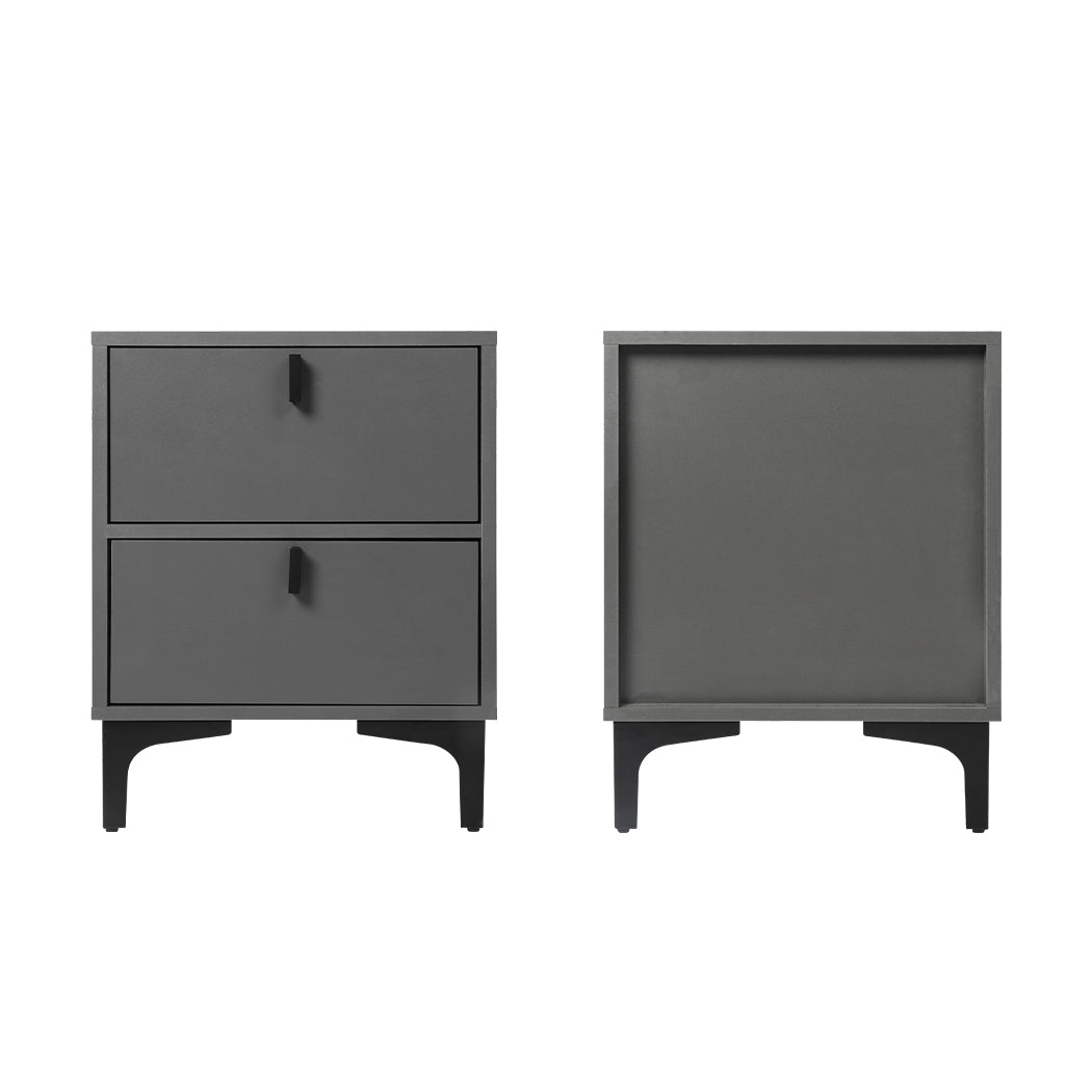 Drawer Storage Bedside Table – Set of 2