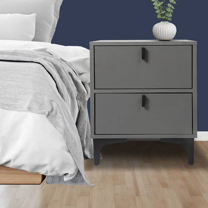 Drawer Storage Bedside Table next to bed