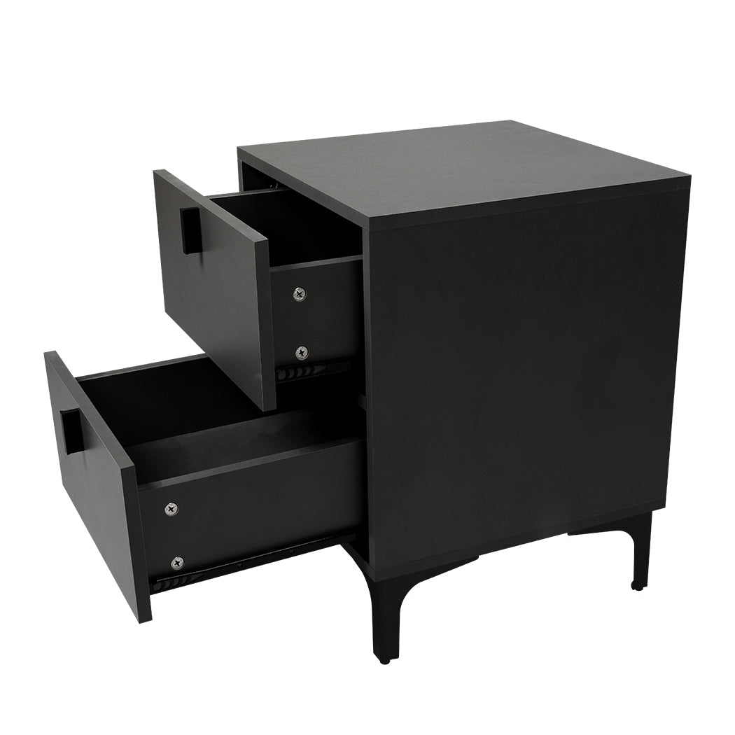 Drawer Storage Bedside Table with open drawers