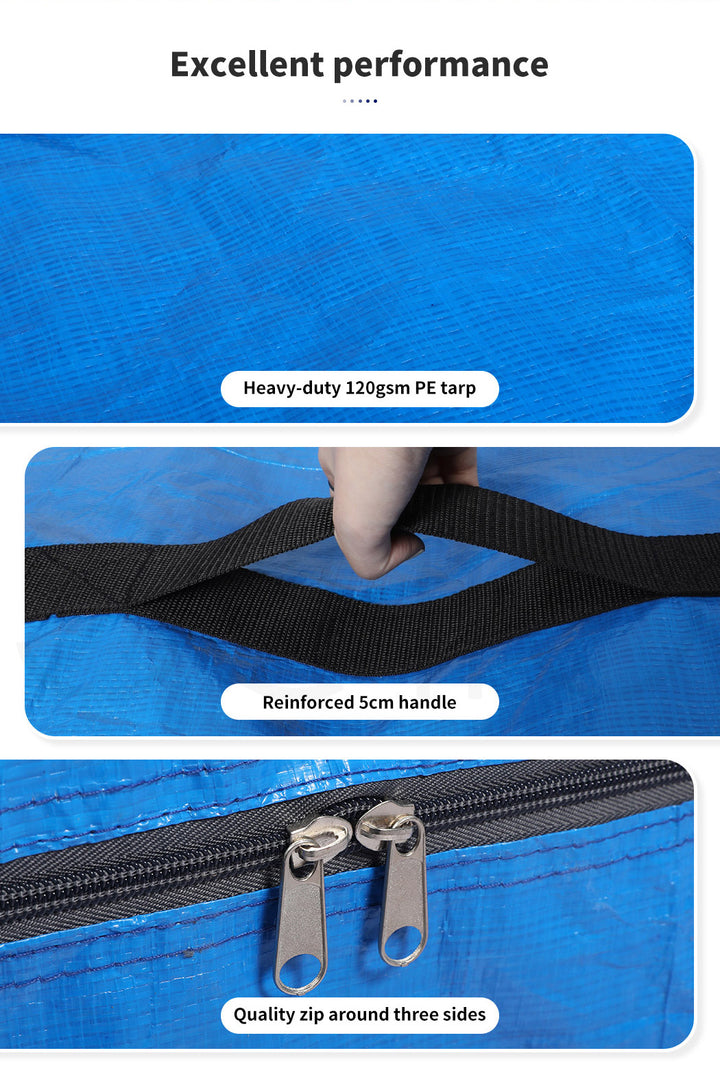 DreamZ Mattress Bag Protector Plastic zip, carry strap and 120gsm PE
