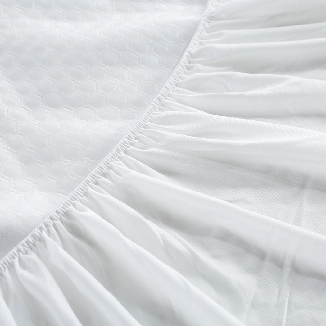 DreamZ Polyester Mattress Protector Topper back