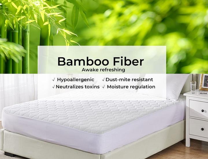 Dreamz Mattress Protector Topper Bamboo 