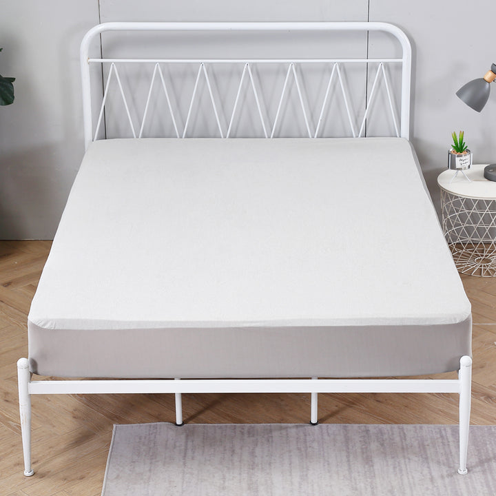 Dreamz Cotton Mattress Protector Fitted Sheet on mattress