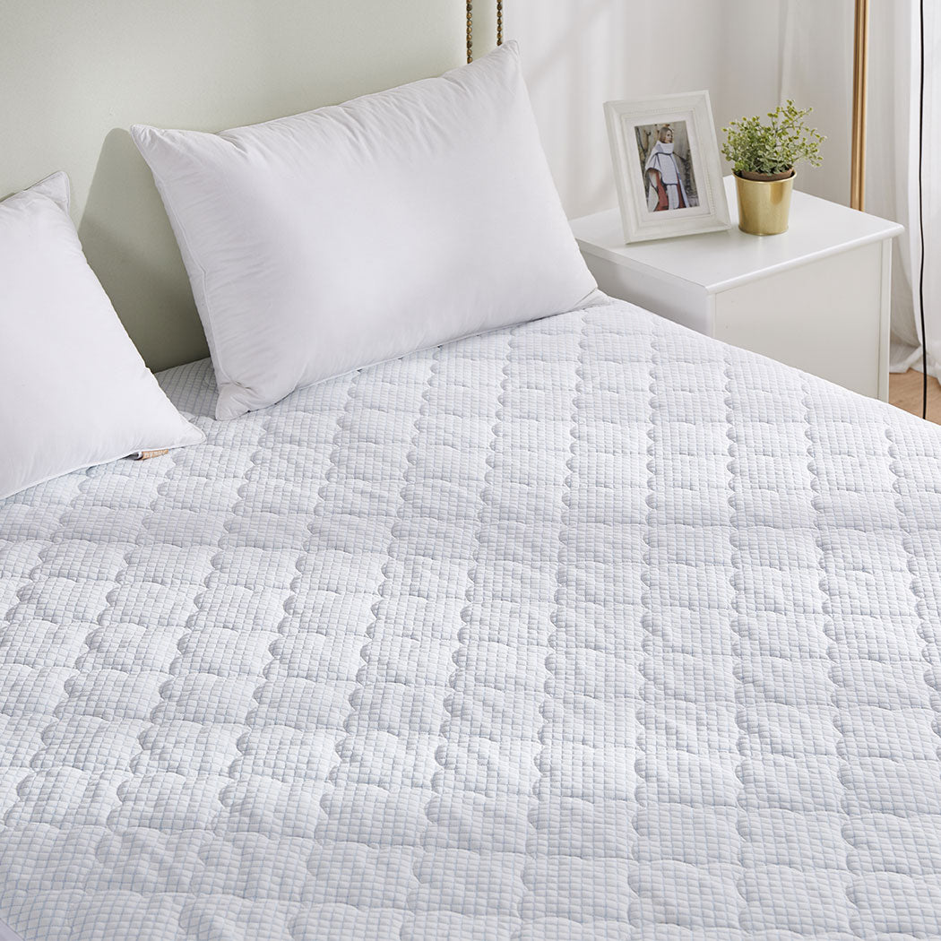 Dreamz Mattress Protector Topper Cool Fabric 