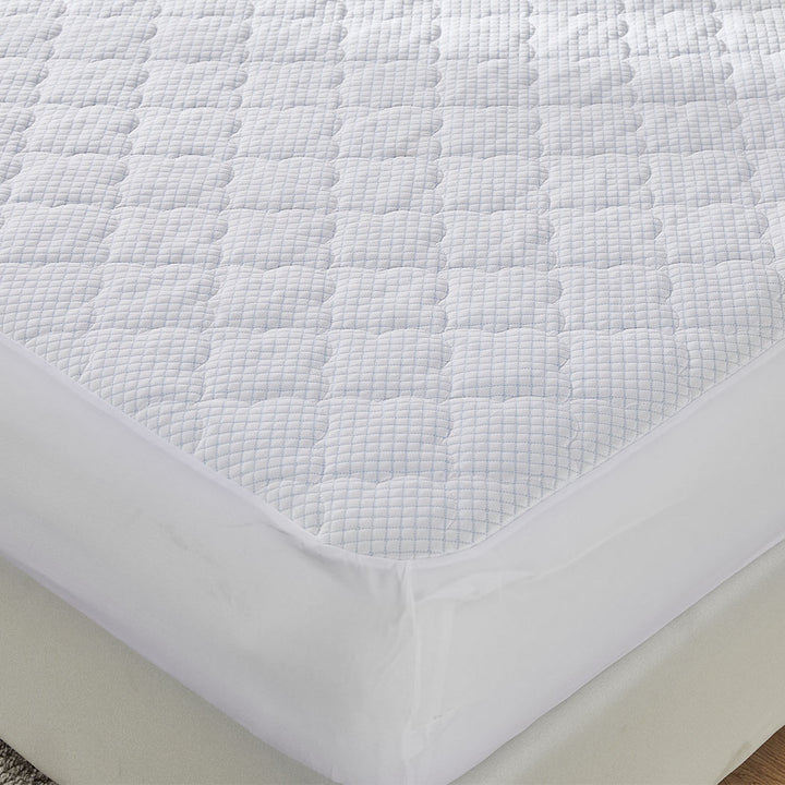 Dreamz Mattress Protector Topper Cool Fabric edge