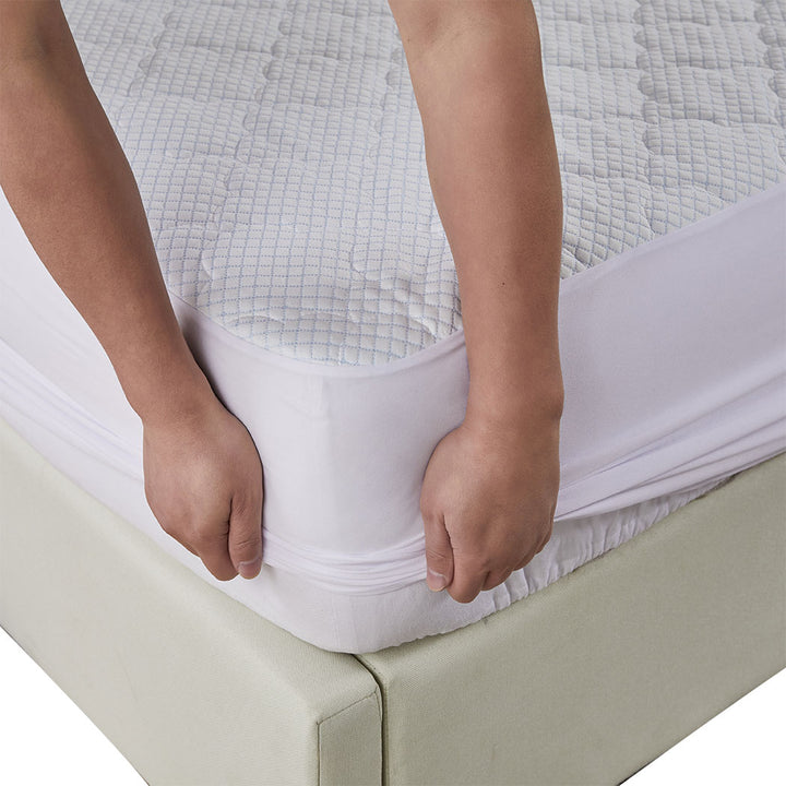 Dreamz Mattress Protector Topper Cool Fabric height