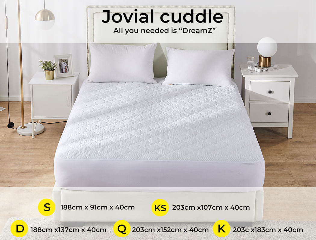 Dreamz Mattress Protector Topper all sixes