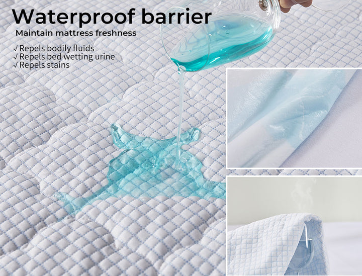Dreamz Mattress Protector Topper waterproof