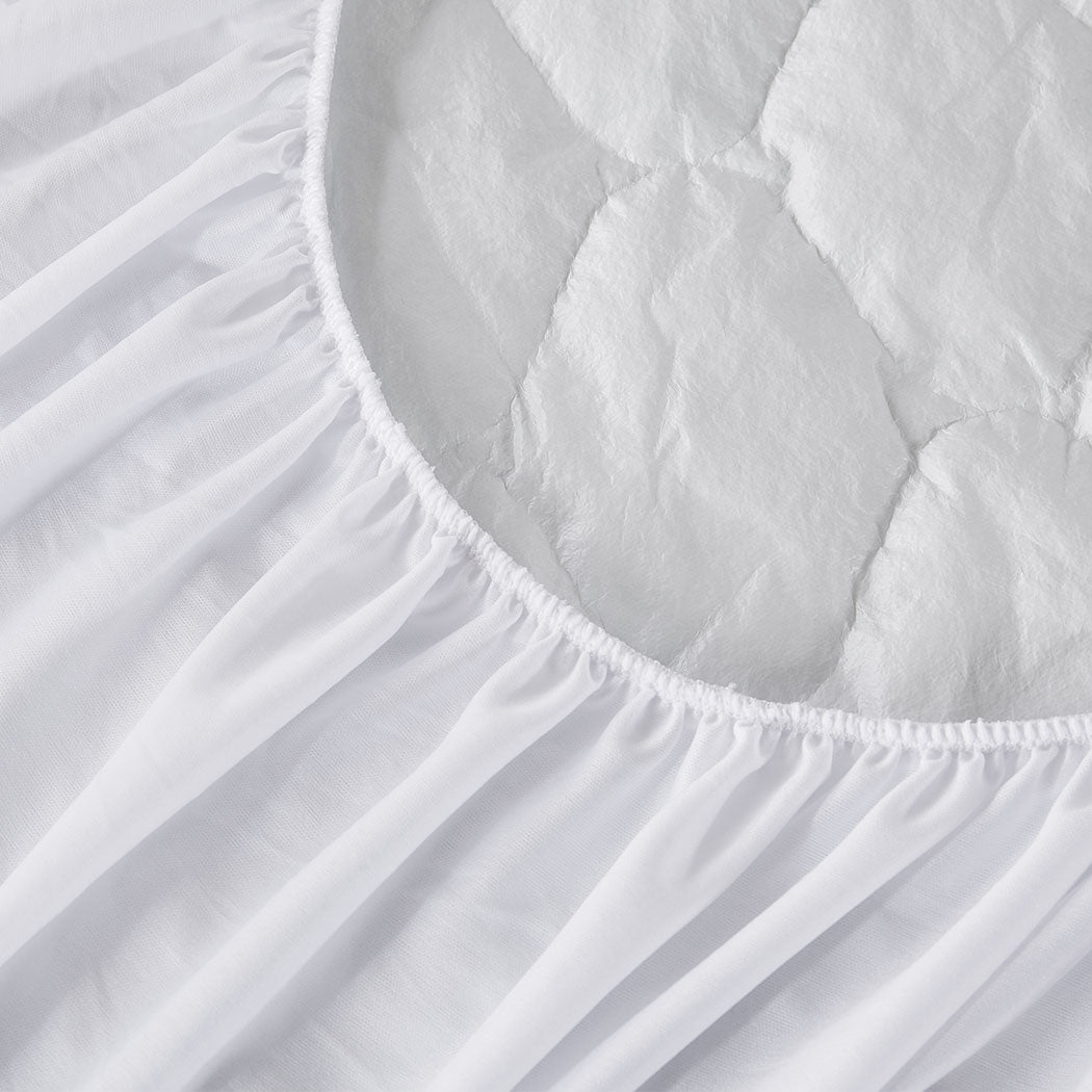 Dreamz Pillow Top Mattress Protector Topper back