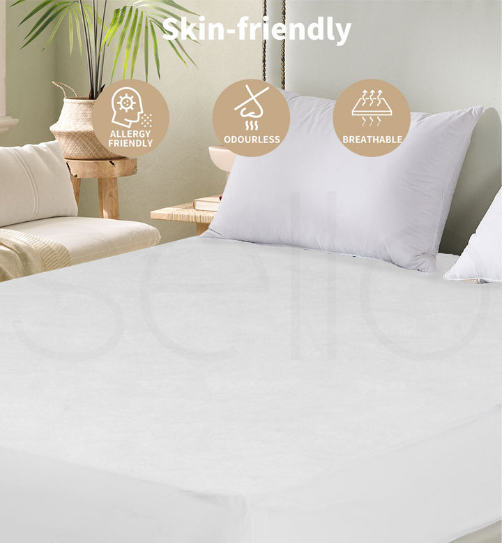 Dreamz Pillow Top Mattress Protector odourless