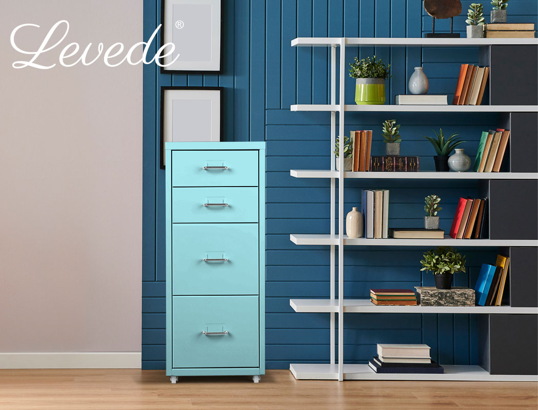 Levede 4 Drawer Office Drawers Cabinet 