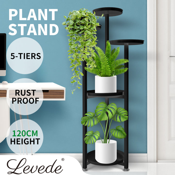 Levede Plant Stand Outdoor Indoor Flower - Large and Medium