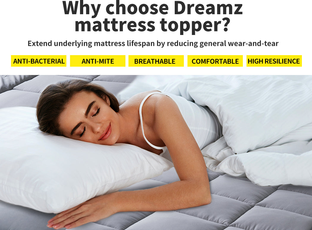 DreamZ Mattress Topper Bamboo Fibre - Levede