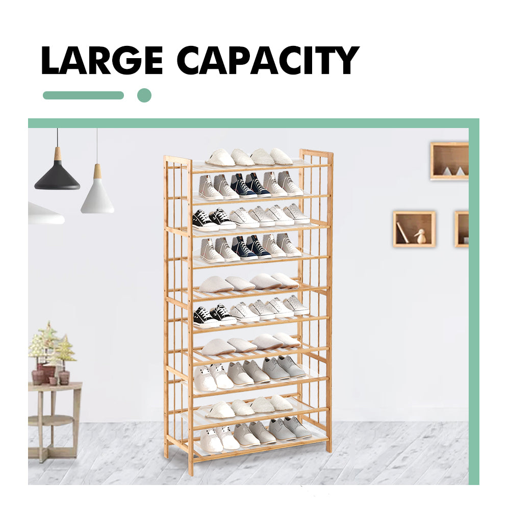 Levede Bamboo Shoe Rack Storage Wooden - Levede