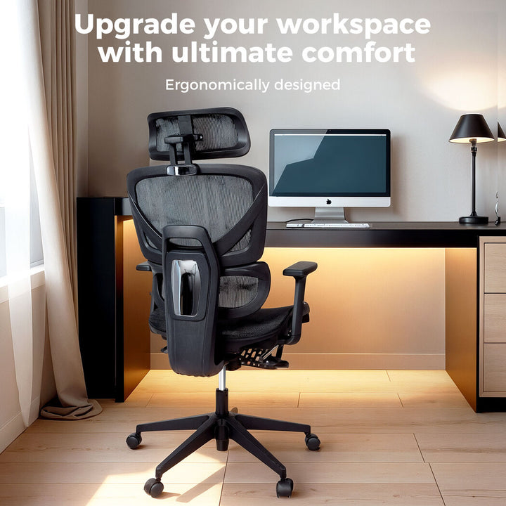 Ergonomic Office Chair with Footrest