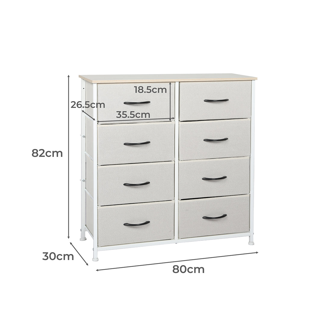 Fabric 10-Drawer Chest of Drawers Tower Dimensions