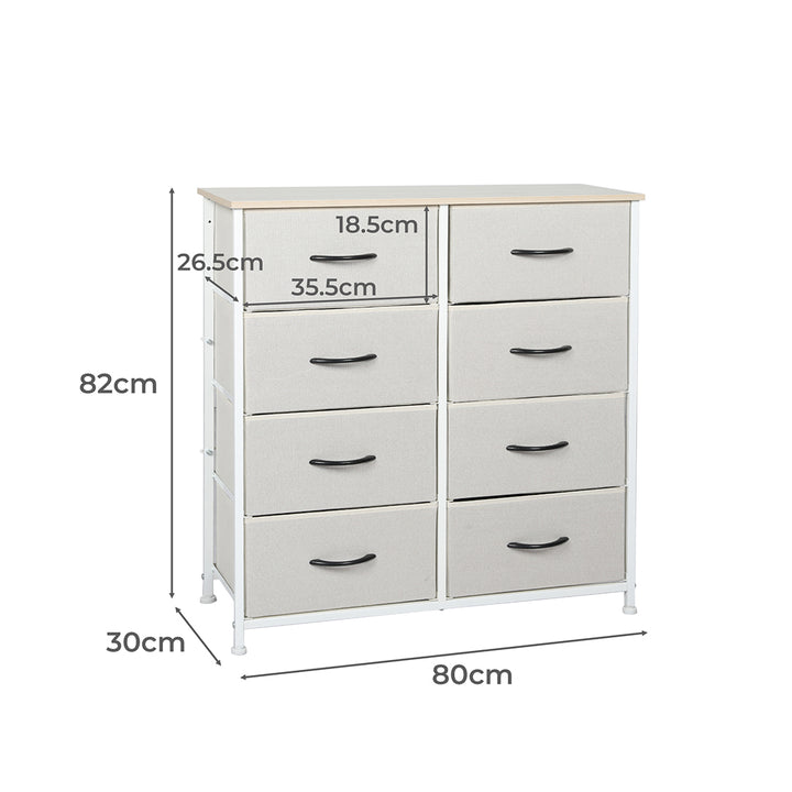 Fabric 10-Drawer Chest of Drawers Tower Dimensions