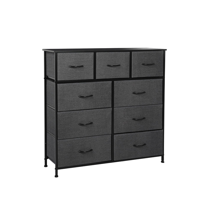 Fabric 9 Drawer Chest of Drawers 