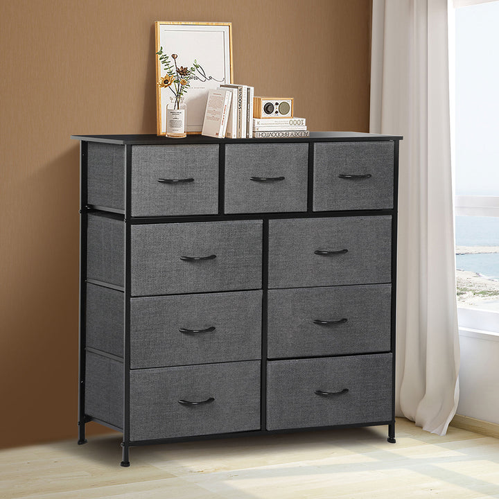 Fabric 9 Drawer Chest of Drawers Frame