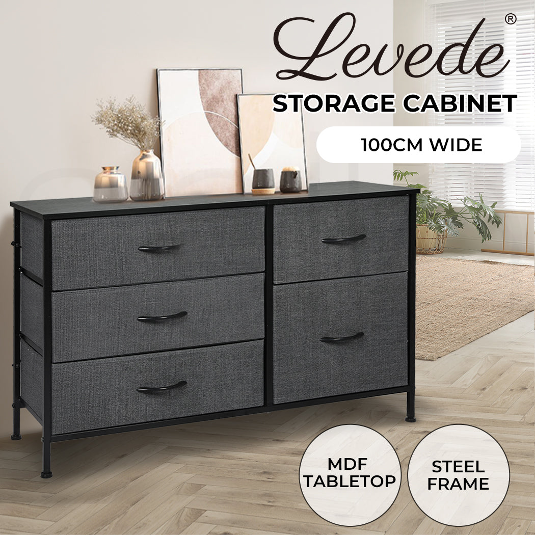 Levede Storage Cabinet Tower Chest - 100cm wide
