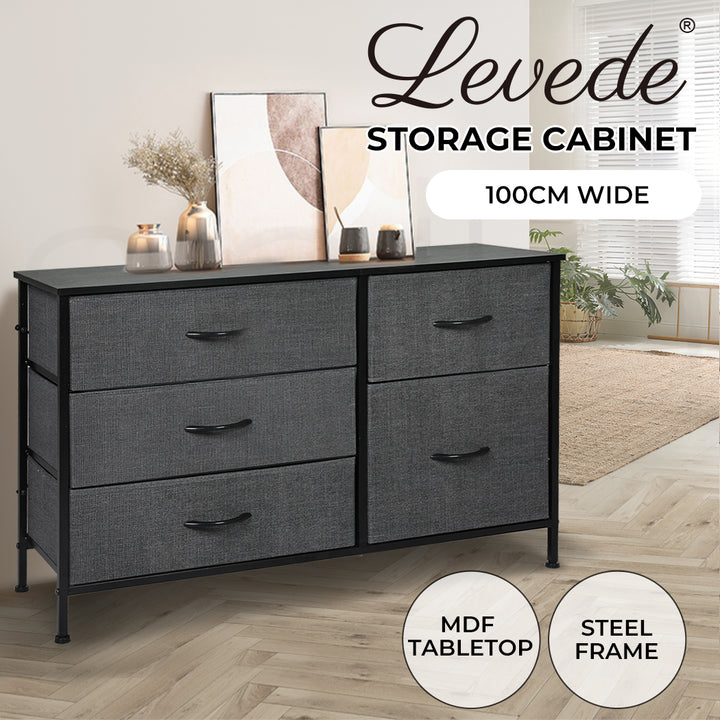 Levede Storage Cabinet Tower Chest - 100cm wide
