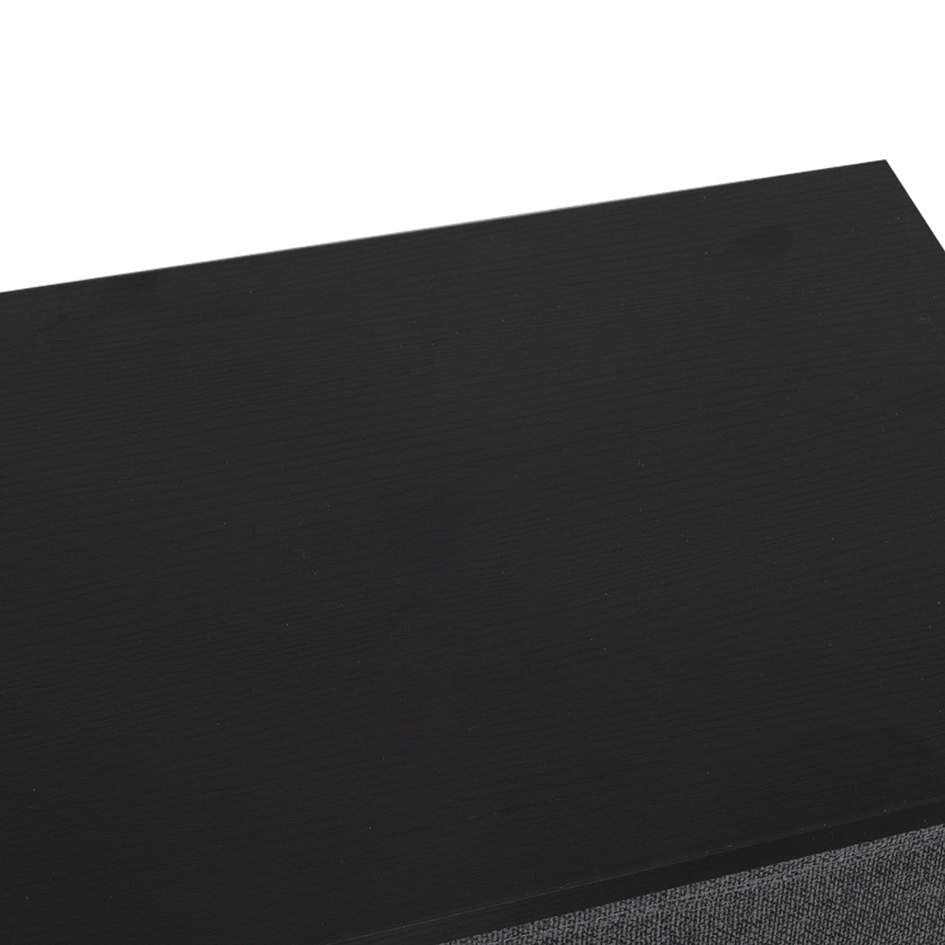 Fabric Low Chest of Drawers with 5 Drawers Top