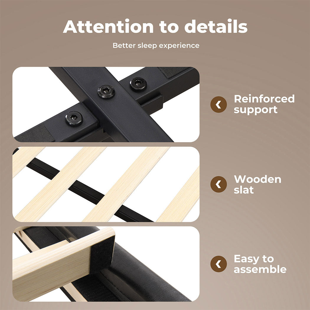 Floating Bed Frame joints