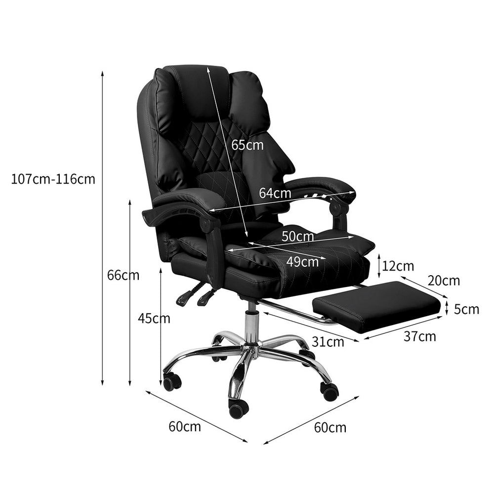 Levede Gaming Chair Office Computer with Footrest and No Footrest Options 